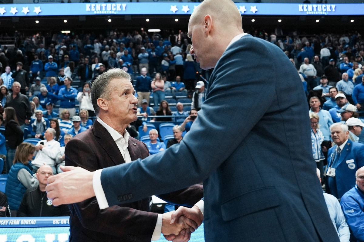 John Calipari and Mark Pope 