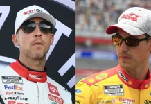 Denny Hamlin Issues 5-Word Sympathy Over Joey Logano’s “Horrible” Misery in NASCAR 2026