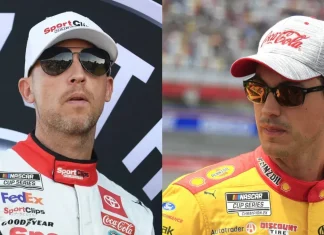 Denny Hamlin Issues 5-Word Sympathy Over Joey Logano’s “Horrible” Misery in NASCAR 2026