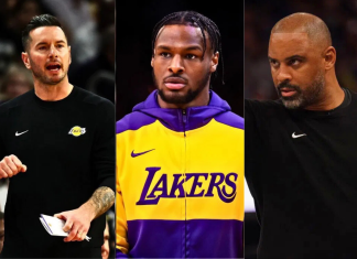 Ime Udoka Caught on Camera Allegedly Asking JJ Redick for Bronny James in Bizarre Courtside Moment