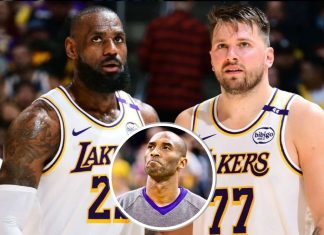 Luka Doncic Gives Flowers to LeBron James After Surpassing Kobe Bryant vs Rockets