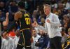 Jonathan Kuminga’s Reaction to Meeting Steve Kerr Caught on Camera After Hawks–Warriors