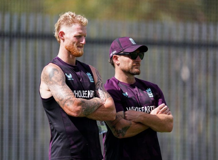 File photo dated 20-11-2025 of England head coach Brendon McCullum (right) with Ben Stokes. Following an Ashes humbling and accusations of a boozy culture developing on his watch, England head coach Brendon McCullum could himself be drinking in the last-chance saloon. Issue date: Thursday February 5, 2026. PA Photo. Photo credit should read Robbie Stephenson/PA Wire.