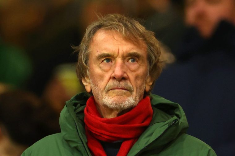 WOLVERHAMPTON, ENGLAND - DECEMBER 08: Manchester United co-owner Sir Jim Ratcliffe looks on during the Premier League match between Wolverhampton Wanderers and Manchester United at Molineux on December 08, 2025 in Wolverhampton, England. (Photo by Chris Brunskill/Fantasista/Getty Images)