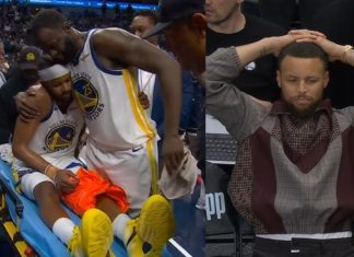 Stephen Curry in Utter Disbelief After Moses Moody’s Gruesome Injury Turns the American Airlines Center Cold