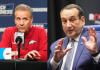 Coach K Drops Specific Message for John Calipari Before Arkansas’ March Madness Opener