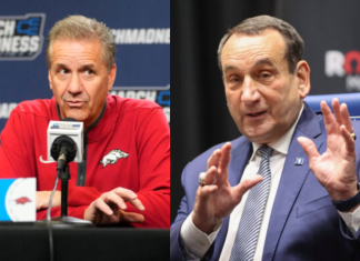 Coach K Drops Specific Message for John Calipari Before Arkansas’ March Madness Opener