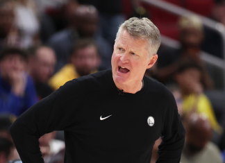 “Don’t Do That”: Steve Kerr Visibly Frustrated After Radio Host Jokes About Warriors Clinching Play-In Berth