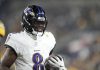 Lamar Jackson to Receive Help as Ravens Predicted to Target Injury-Prone Prospect With Reclaimed First-Round Pick