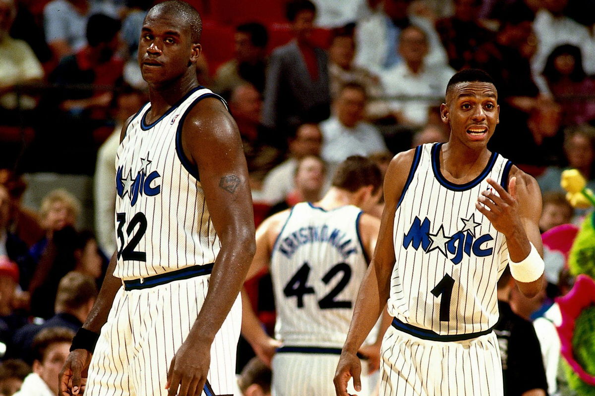 Shaquille O'Neal and Penny Hardaway