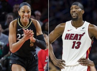 Bam Adebayo Wouldn’t Have Scored 83 Points If He Wasn’t Dating A’ja Wilson, Claims NBA Legend