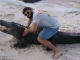 Arman Tsarukyan Tries to Put a Huge Alligator in a Rear-Naked Choke