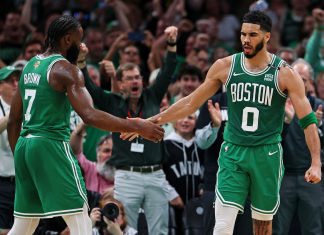 Jayson Tatum Surpasses Kobe Bryant’s Record, Jaylen Brown Gets Hot in Blowout Win vs 76ers