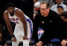 76ers HC Nick Nurse Breaks Silence on Joel Embiid’s Appendicitis: “Thoughts and Prayers With Him”