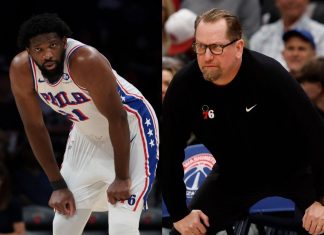 76ers HC Nick Nurse Breaks Silence on Joel Embiid’s Appendicitis: “Thoughts and Prayers With Him”