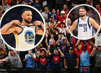 Clippers Fans’ Klay Thompson Gesture to Distract Stephen Curry Goes in Vain After Warriors’ Elimination-Game Win