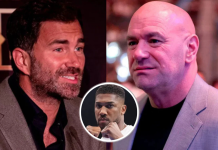 Eddie Hearn Accuses Dana White of Trying to Steal Anthony Joshua in Secret Call