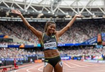 Gabby Thomas Travels 8,200 Miles to Participate in Historic Track and Field Opening