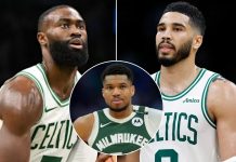 Jayson Tatum or Jaylen Brown Could Be Moved for Giannis if Celtics Get Bounced in 2nd Round: Insider