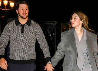 Josh Allen & Hailee Steinfeld Step Out for Sam Darnold’s Wedding One Day After Announcing Baby Girl’s Birth
