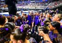 Scoring Controversy, Falls, Injury End LSU’s Closest Race to National Championship