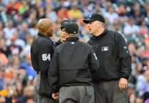 Infamous MLB Umpire Forced Out After Painful Foul Ball Hit During Rays vs Brewers Game