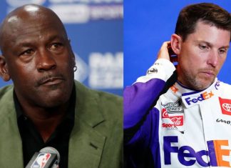 Denny Hamlin Admits to Walking a Tightrope After Michael Jordan Confrontation Over Aggressive Move Against His 23XI Driver
