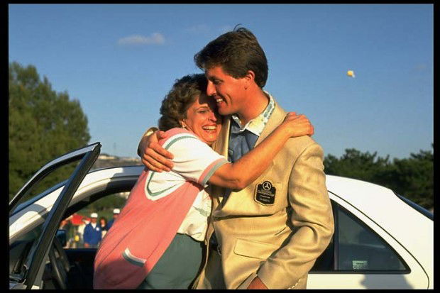 Phil with His Mom Mary Mickelson