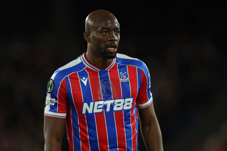 LONDON, ENGLAND - APRIL 09: Jean-Philippe Mateta of Crystal Palace during the UEFA Conference League 2025/26 Quarter-Final Leg One match between Crystal Palace FC and ACF Fiorentina at Selhurst Park on April 09, 2026 in London, England. (Photo by Steve Bardens - AMA/Getty Images)