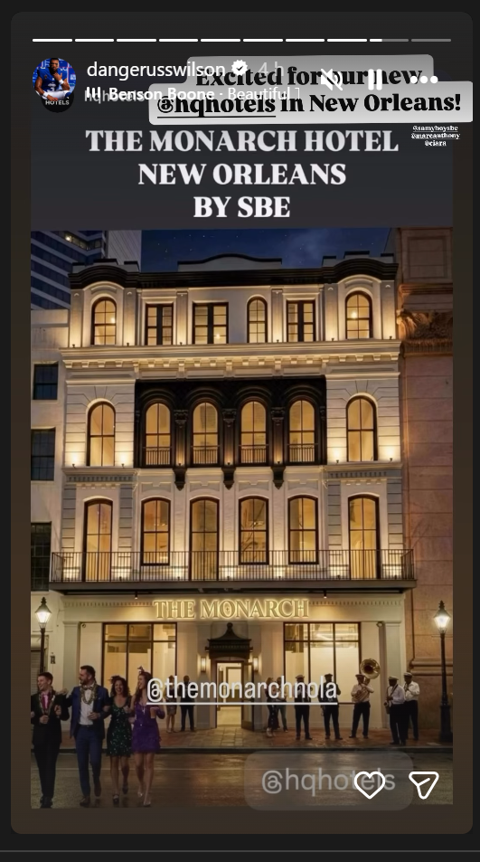 Russell Wilson Instagram Story