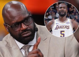 Shaquille O’Neal Stops Himself From Blasting Deandre Ayton After Comical Error in Lakers–Cavs