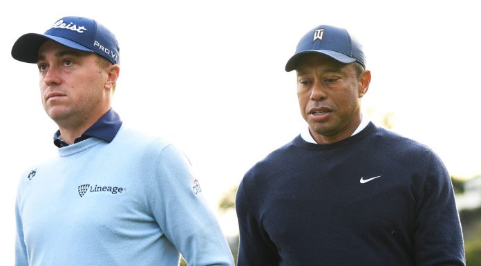Justin Thomas Put in Uncomfortable Spot Over Tiger Woods’ Arrest Scandal