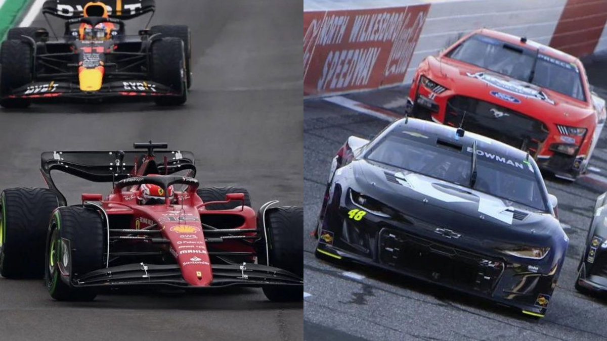 Formula 1 Car and NASCAR Car