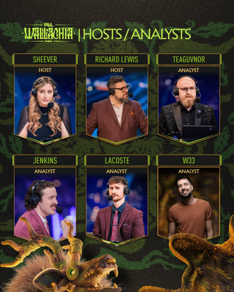 PGL analysts and hosts