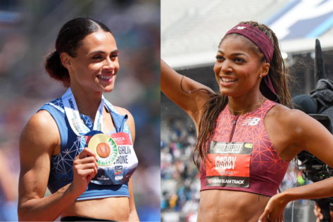 Olympic Champion Helped Off Track After Suffering Scary Injury