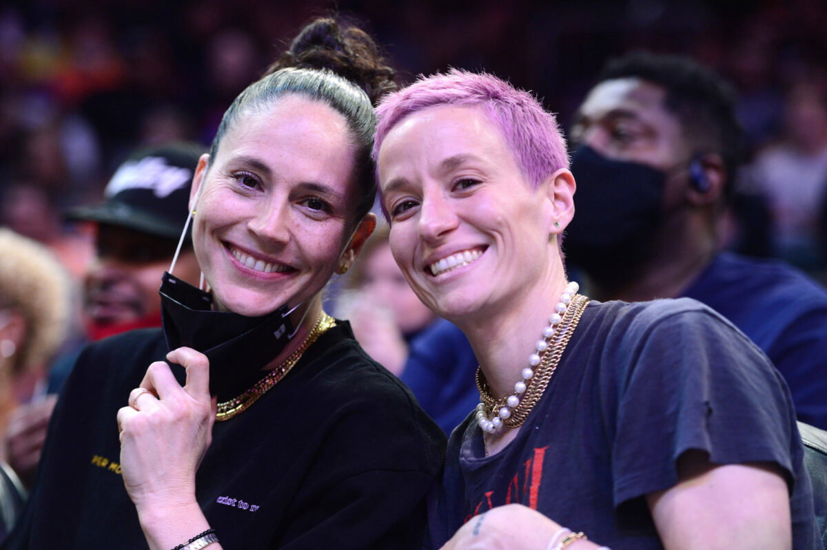 Megan Rapinoe and Sue Bird