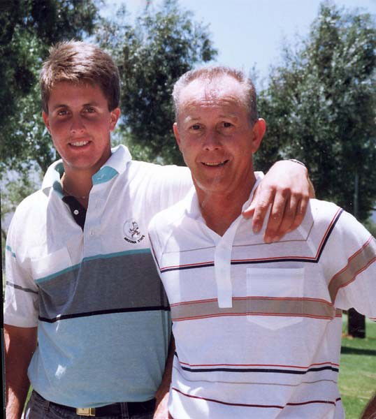 Phil with His Father Philip Mickelson Sr.
