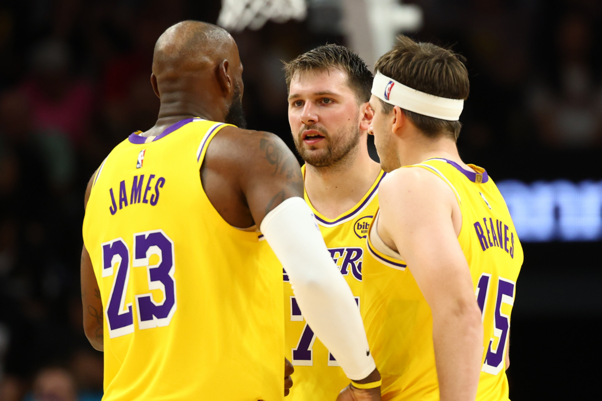 Luka Doncic, LeBron James, Austin Reaves
