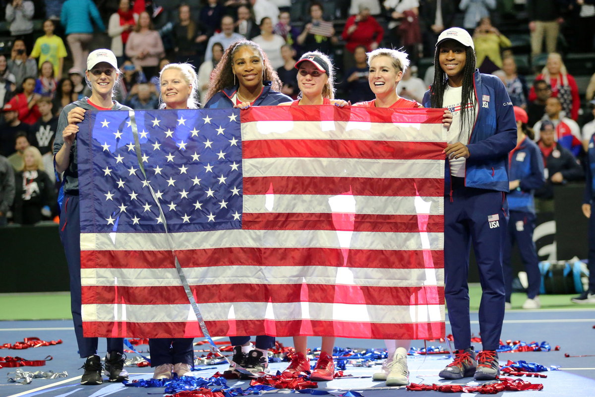 Alison Riske with team USA