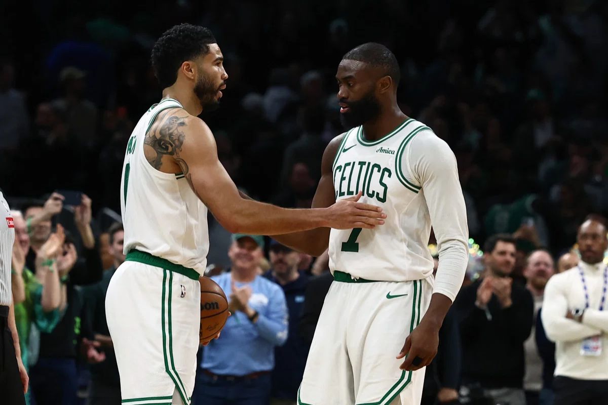 Celtics stars Jayson Tatum, Jaylen Brown