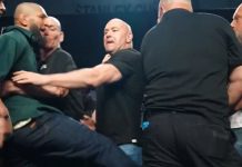 Police Intervene as Khamzat Chimaev Attacks Sean Strickland at Heated UFC 328 Presser