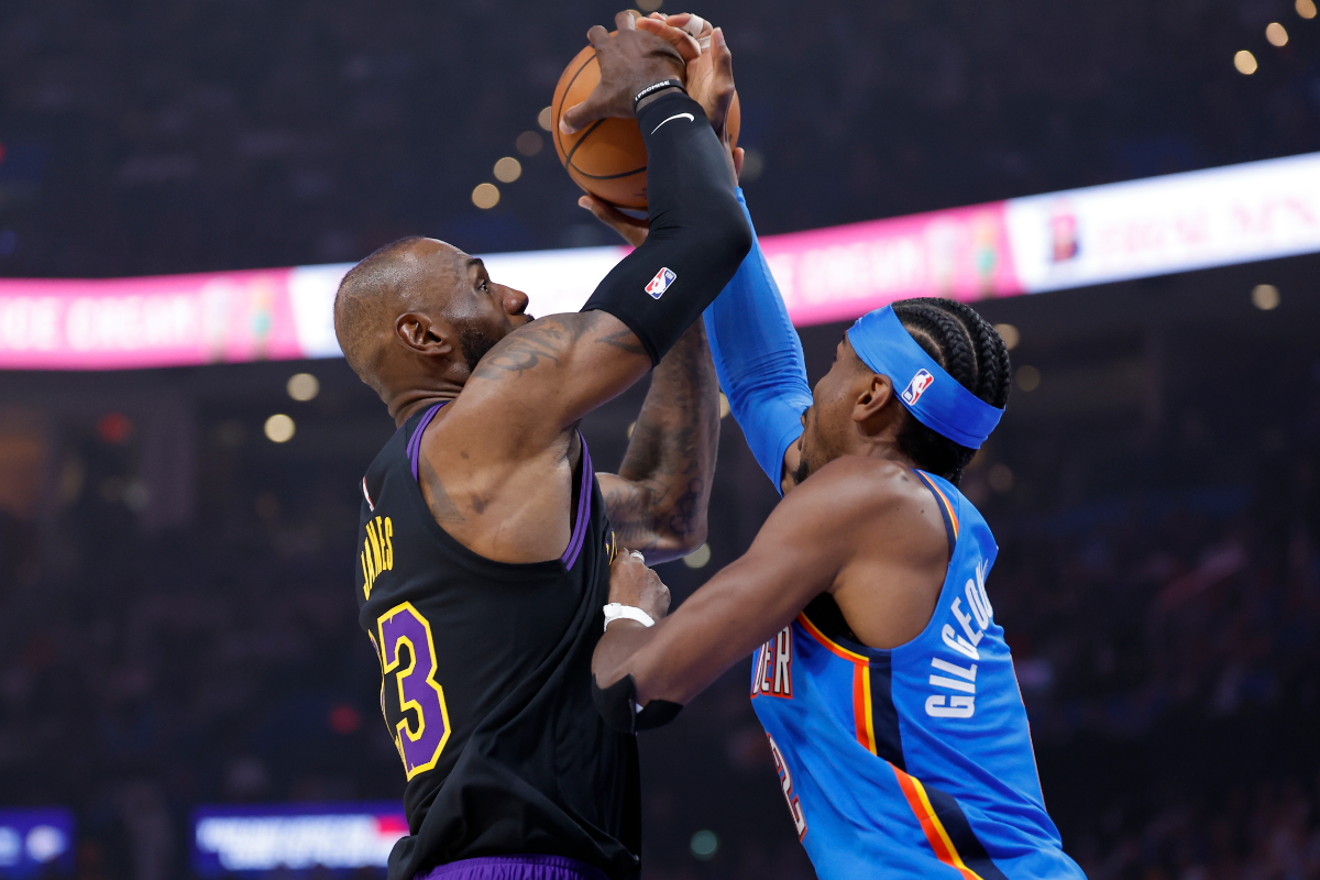 LeBron James against Shai Gilgeous-Alexander