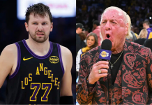 “Hope Jeanie Trades You”: WWE Legend Ric Flair Blasts Luka Doncic for Remaining Sidelined in Lakers-OKC Series