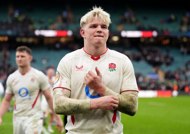 England's Henry Pollock appears dejected after the Guinness Men's Six Nations match at the Allianz Stadium Twickenham, London. Picture date: Saturday February 21, 2026. PA Photo. Photo credit should read: Adam Davy/PA Wire. RESTRICTIONS: Use subject to restrictions. Editorial use only, no commercial use without prior consent from rights holder.