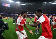 Arsenal roar into first Champions League final in 20 years as Saka seizes history