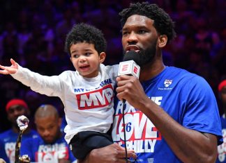 Joel Embiid Bringing Son to Press Conference Draws Criticism From Nick Wright as NBA Fans Fire Back