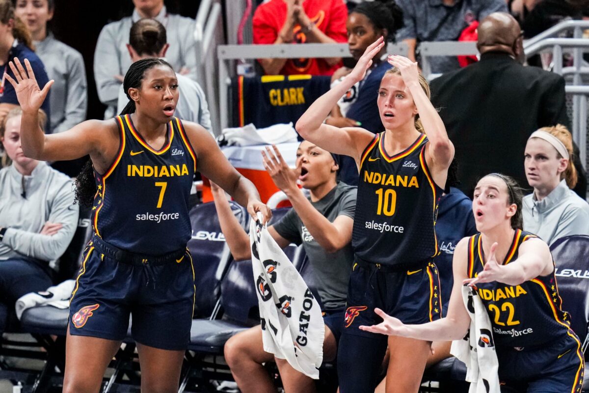 Indiana Fever's Aliyah Boston, Lexie Hull